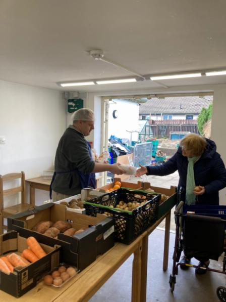working in our Coundon Community Shop