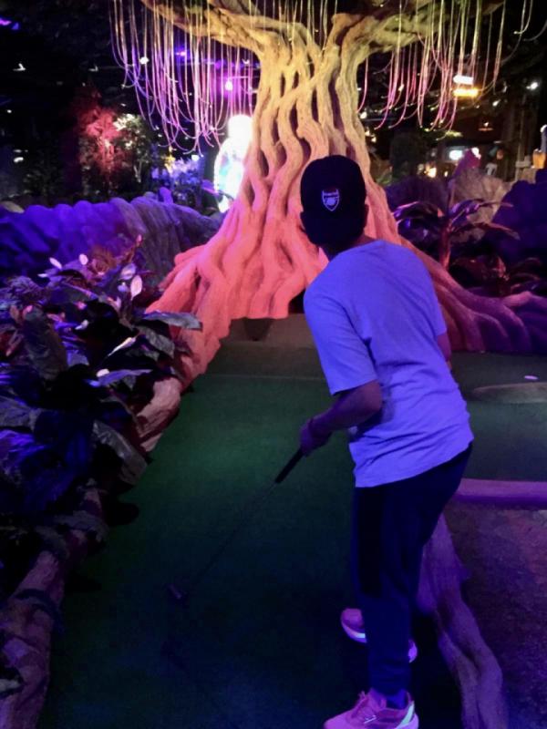 Journey enjoys tree top golf fun