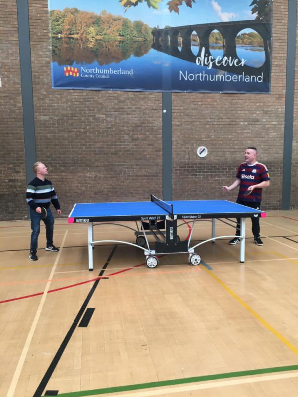 table tennis and badminton fun at Journey