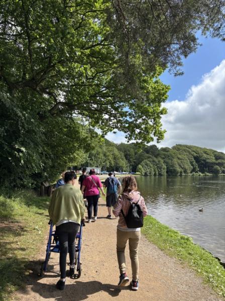 group walking